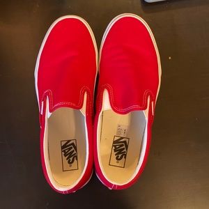 Red Slip on Vans